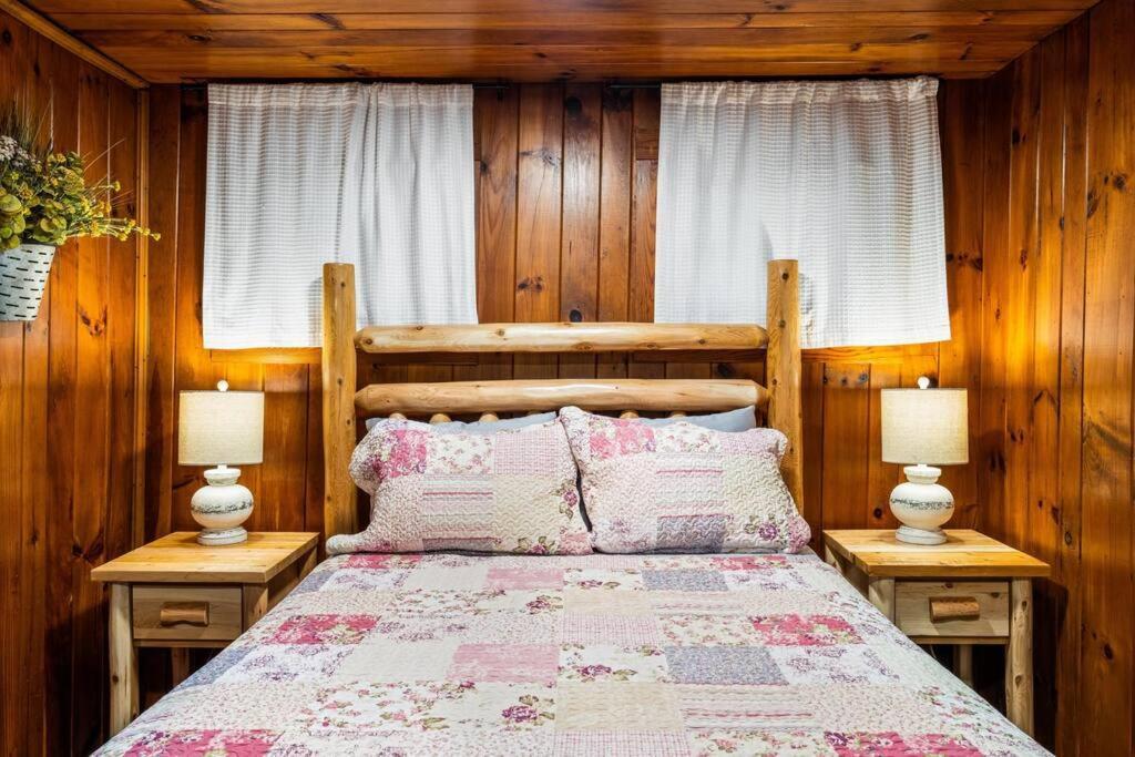 גטלינבורג Boozy Bear Bungalow Romantic Cabin 5 Mins 2 Downtown With Hot Tub And Fire Pit מראה חיצוני תמונה